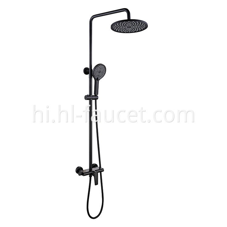 Shower Faucet Set Polished Brass